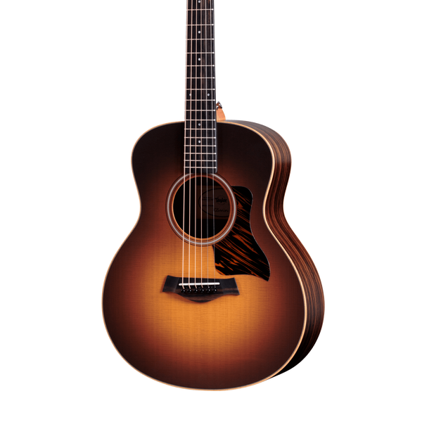 Front of Taylor GS Mini-e RW Sunburst.