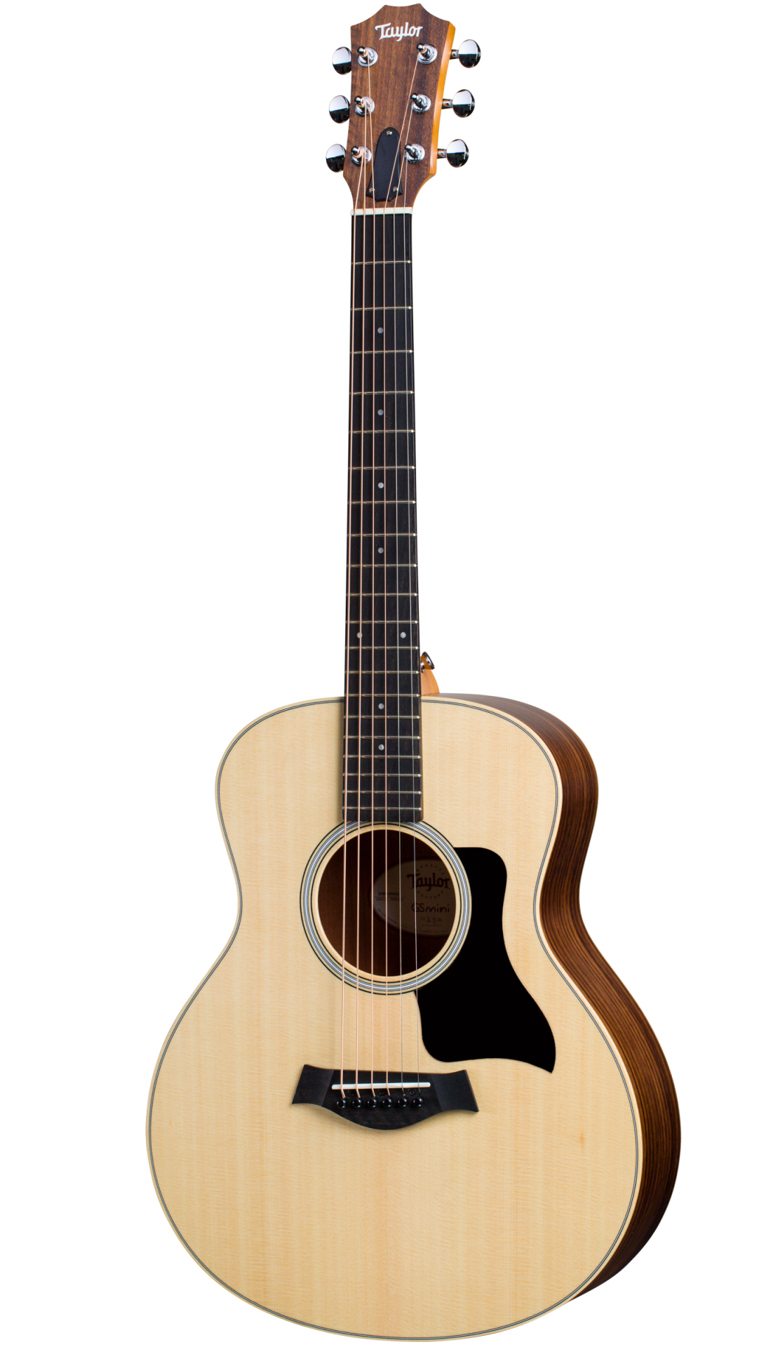Full frontal of Taylor GS Mini-e Rosewood Natural.