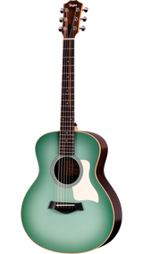 Full frontal of Taylor GS Mini-e Special Edition Vintage Teal Burst.