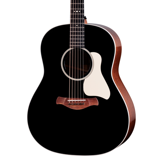 Front of Taylor Gold Label 517e Mahogany / Torrified Sitka Spruce Blacktop.