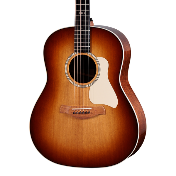 Front of Taylor Gold Label 517e Mahogany / Torrified Sitka Spruce SB Cream Guard.