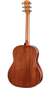 Back of Taylor Gold Label 517e Mahogany / Torrified Sitka Spruce SB Cream Guard.