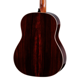 Back of body of Taylor Gold Label 714e Sunburst Firestripe Pickguard.