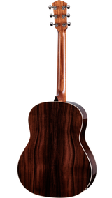 Back of Taylor Gold Label 717e Indian Rosewood / Torrified Sitka Spruce SB Cream Guard.