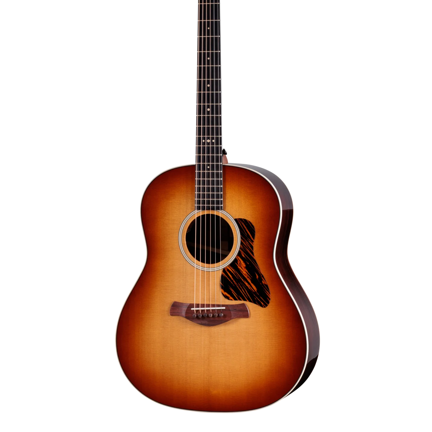 Front of Taylor Gold Label 717e Sunburst Firestripe Pickguard.