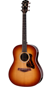 Full frontal of Taylor Gold Label 717e Sunburst Firestripe Pickguard.
