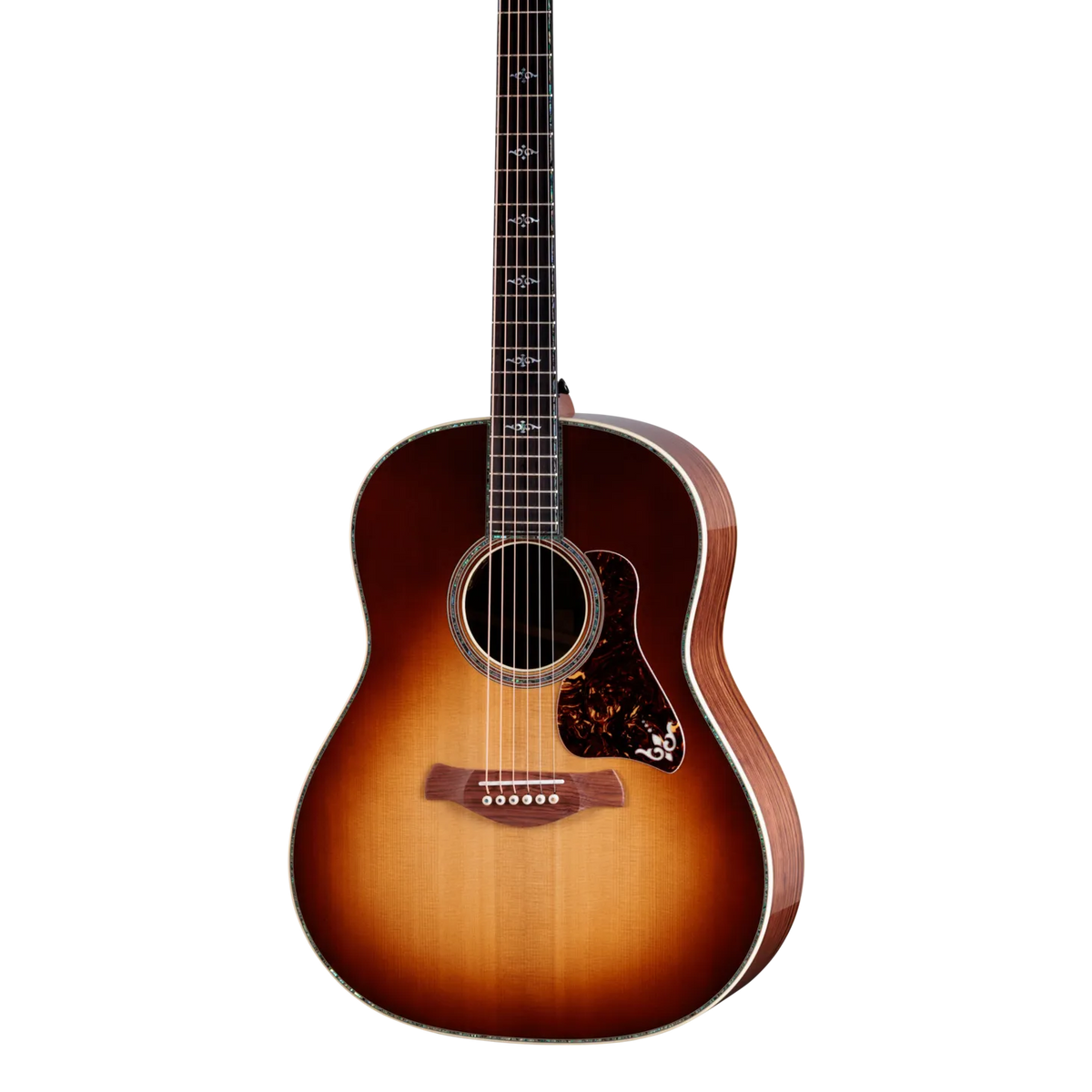 Front of Taylor Gold Label 917e Honduran RW Sunburst.