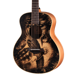 Front of Taylor Guitars 4 Vets GS Mini Americana Special Edition.