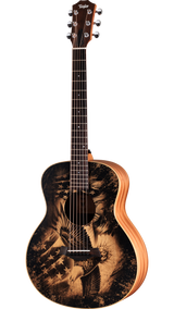 Full frontal of Taylor Guitars 4 Vets GS Mini Americana Special Edition.
