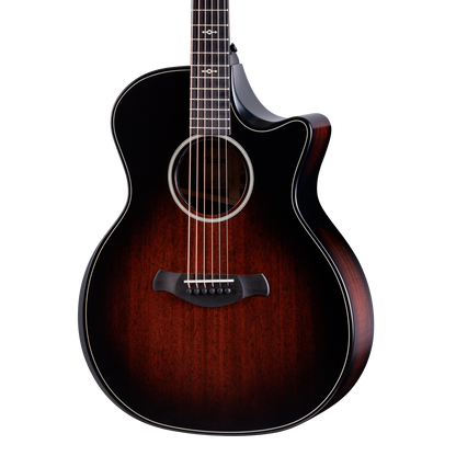 Front of Taylor Next Generation Builder's Edition 324ce Tobacco Kona Burst.