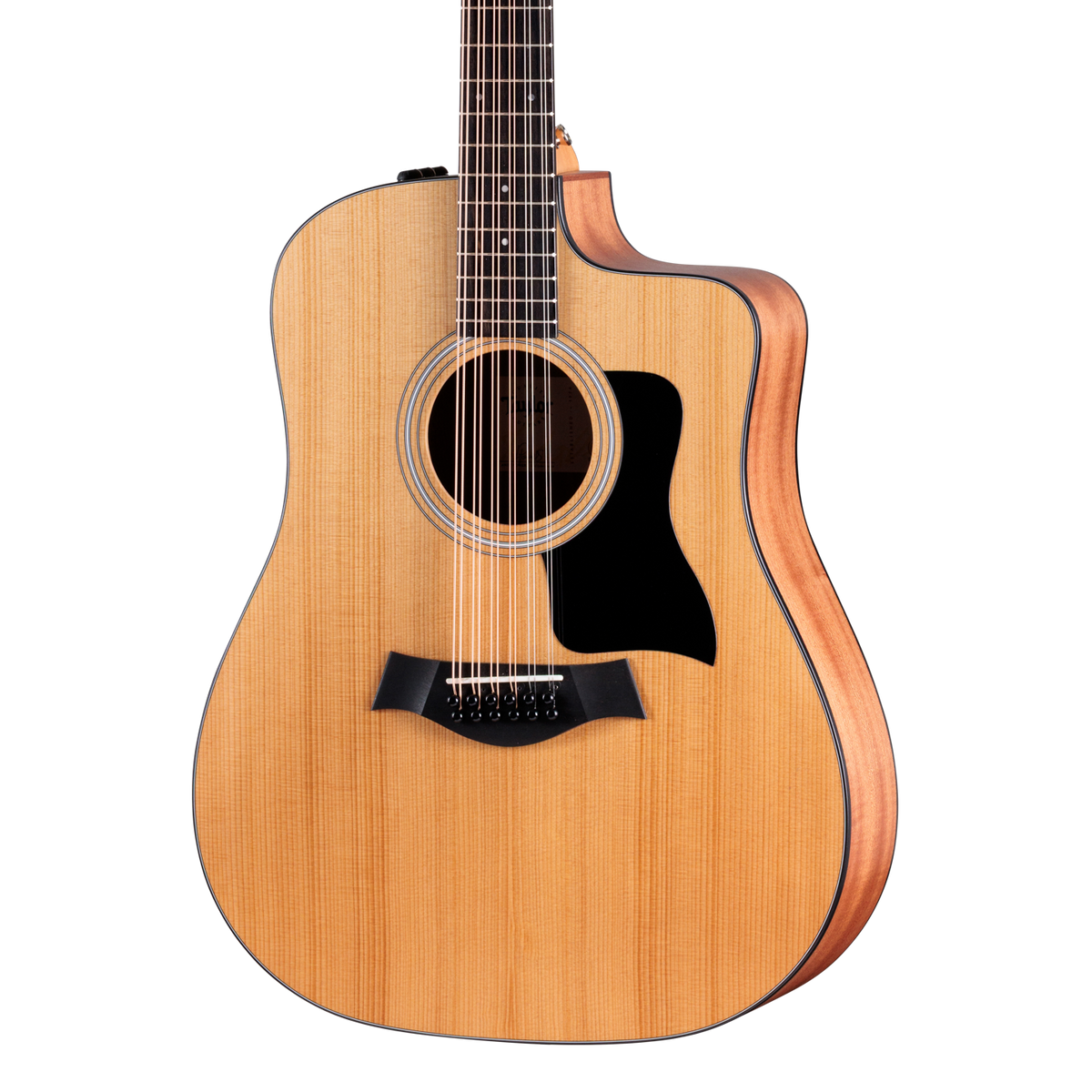 Front of Taylor Somos 150ce Doce Doble 12-string.