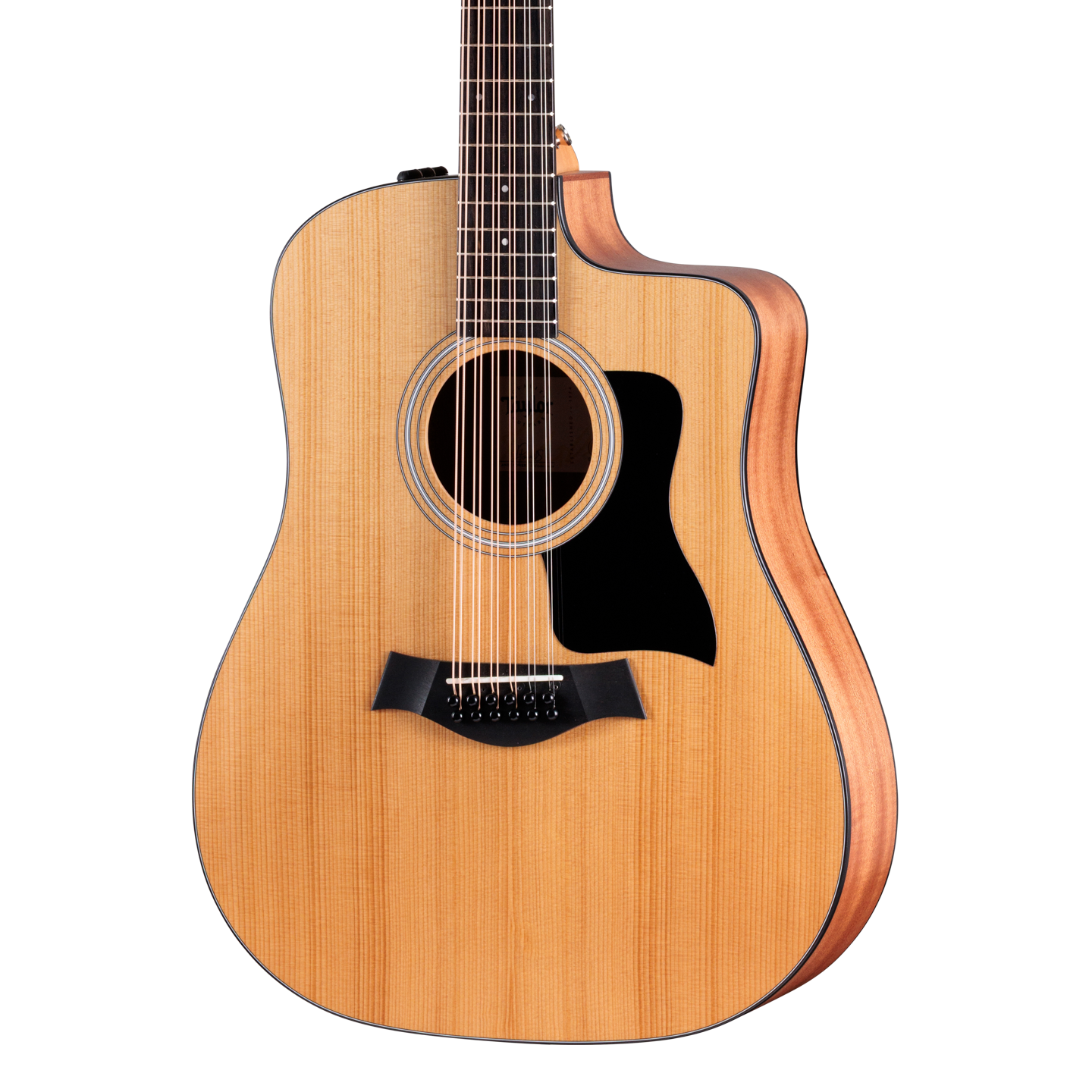 Front of Taylor Somos 150ce Doce Doble 12-string.