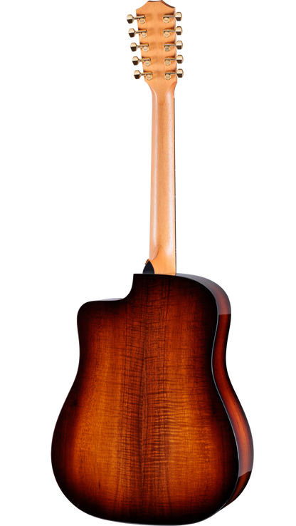 Back of Taylor Somos 260ce-K DLX Bajo Quinto 10-string, Koa.