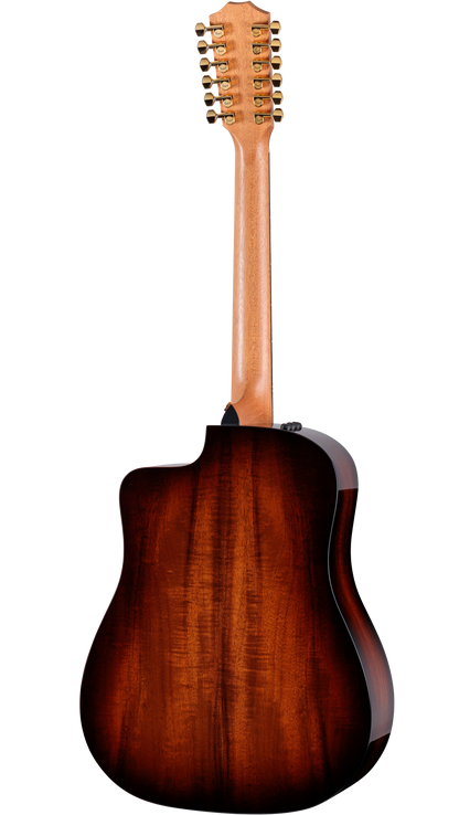 Back of Taylor Somos 260ce-K DLX Doce Doble 12-string, Koa.