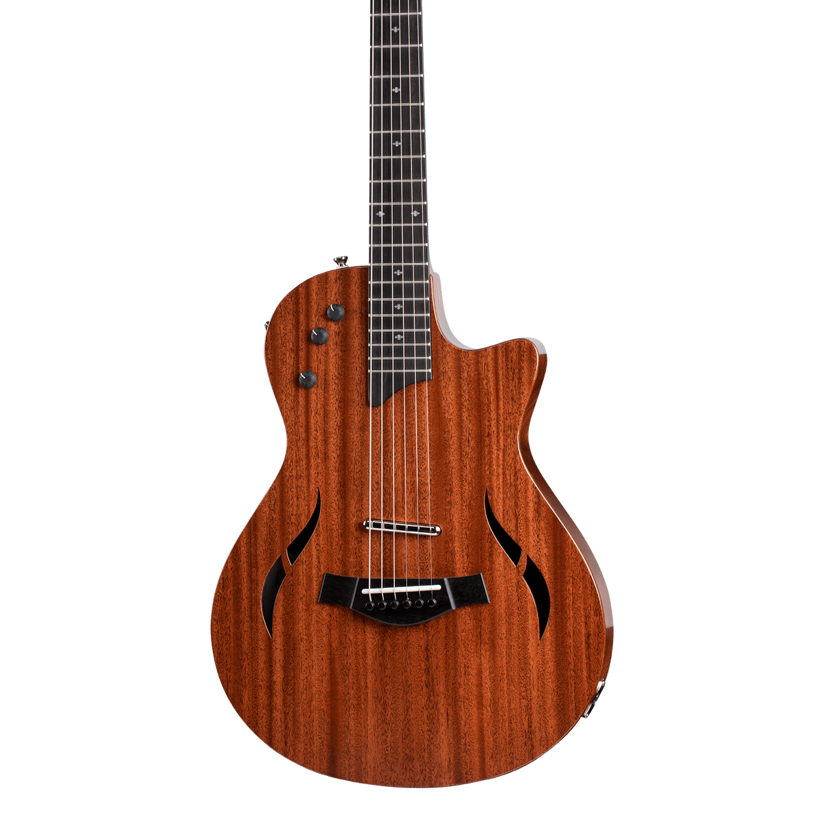 Front of Taylor T5z Classic Natural Neo-Tropical Mahogany.