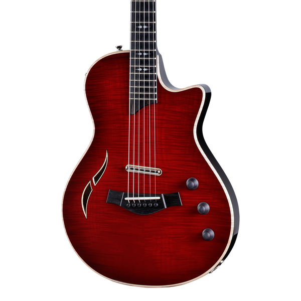 Front of Taylor T5z Pro Maple Top Cayenne Red.