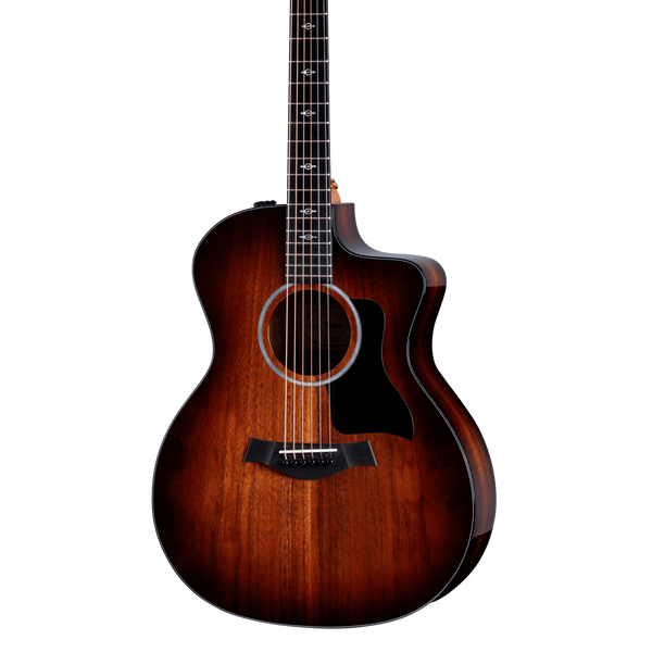 Front of Taylor 224ce-K DLX Shaded Edge Burst.