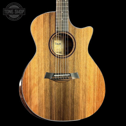 Front of Taylor Custom GA #12508 Stripy Sinker Redwood w/Bocote B/S.