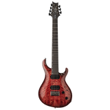 Full front of PRS Tekton SVN 7 String  Fuchsia Aura