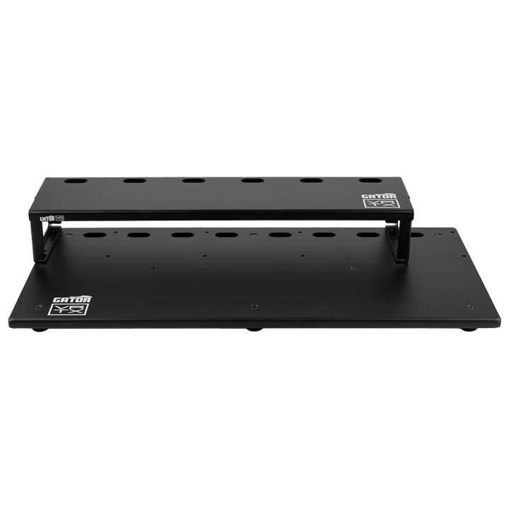 Front of Vertex By Gator Tour Compact 27" x 13" Pedalboard & Riser.