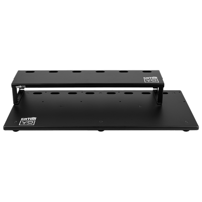 Front of Vertex By Gator Tour Compact 27" x 13" Pedalboard & Riser.