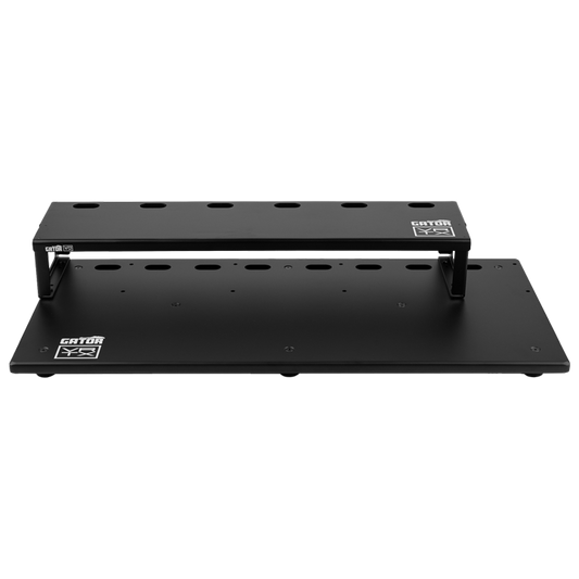 Front of Vertex By Gator Tour Compact 27" x 13" Pedalboard & Riser.