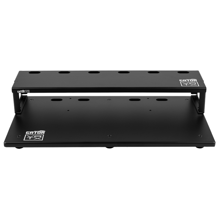 Front of Vertex By Gator Tour Compact 23" x 13" Pedalboard & Riser.