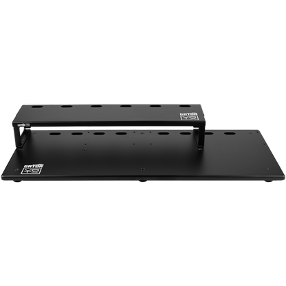 Front of Vertex By Gator Tour Elite 31" x 13" Pedalboard & Riser.