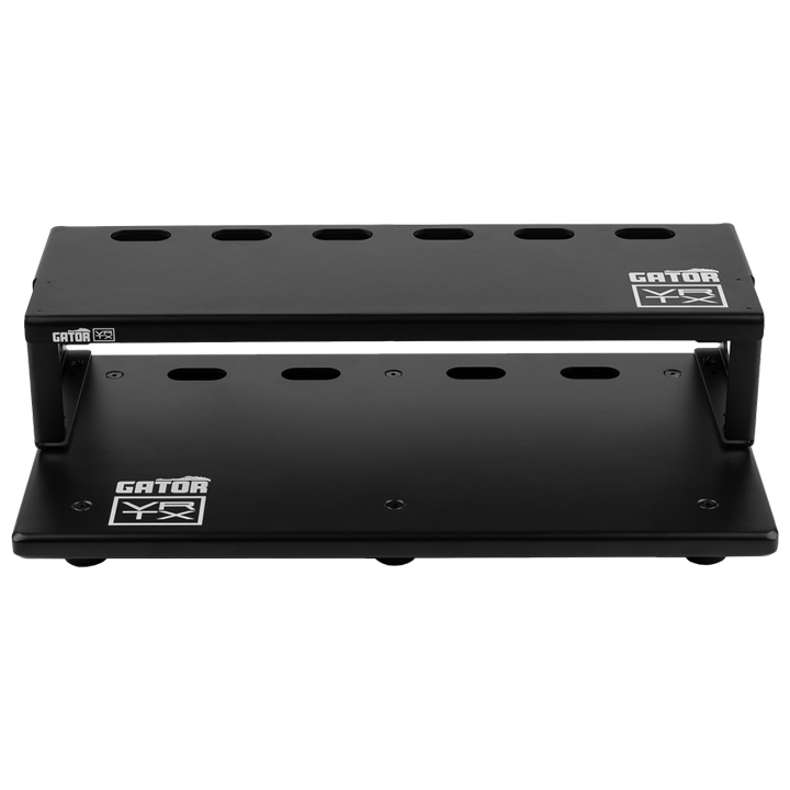 Front of Vertex By Gator Travel Lite 17" x 10" Pedalboard and Riser.