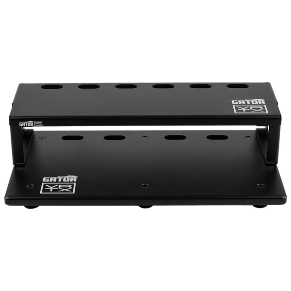 Front of Vertex By Gator Travel Lite 17" x 10" Pedalboard and Riser.