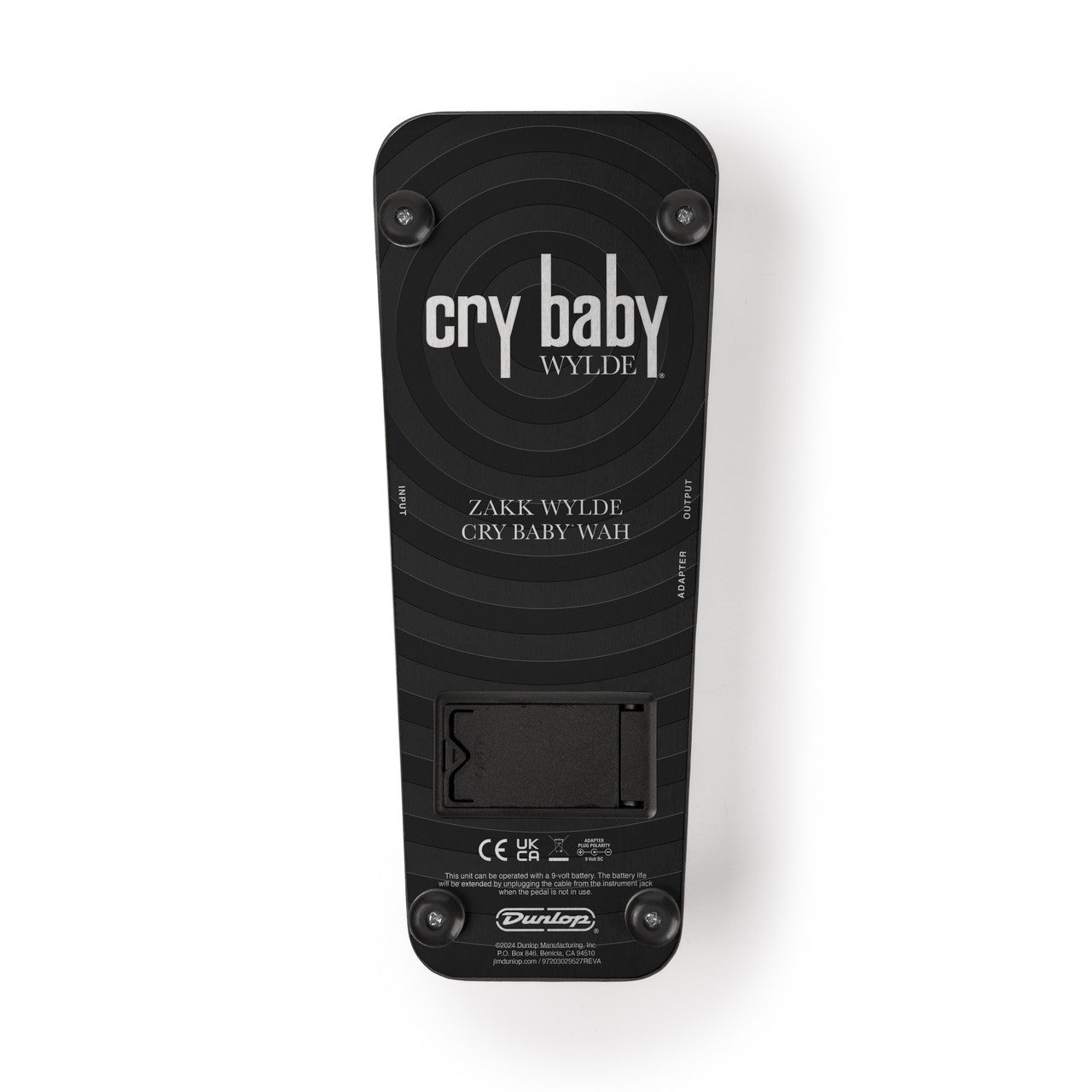 Bottom of Wylde Audio Cry Baby Wah.