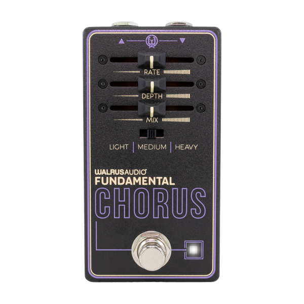 Top down of Walrus Audio Fundamental Series Chorus.