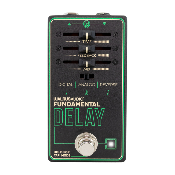 Top down of Walrus Audio Fundamental Series Delay.