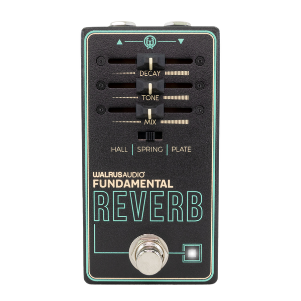 Top down of Walrus Audio Fundamental Series Reverb.
