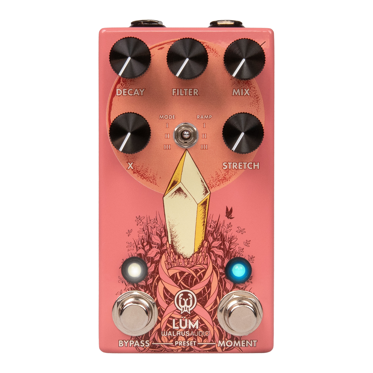 Top of Walrus Audio Lum Texture Engine Guava.