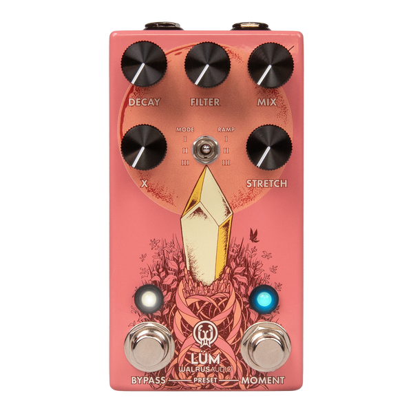 Top of Walrus Audio Lum Texture Engine Guava.