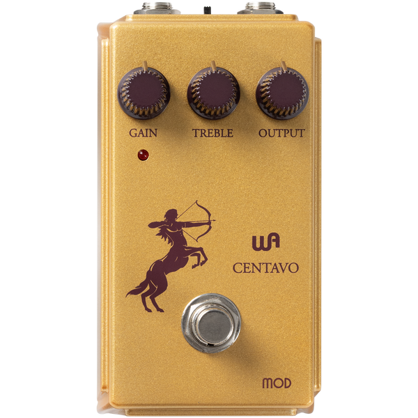 Front of Warm Audio Centavo Mod Series Overdrive Pedal.