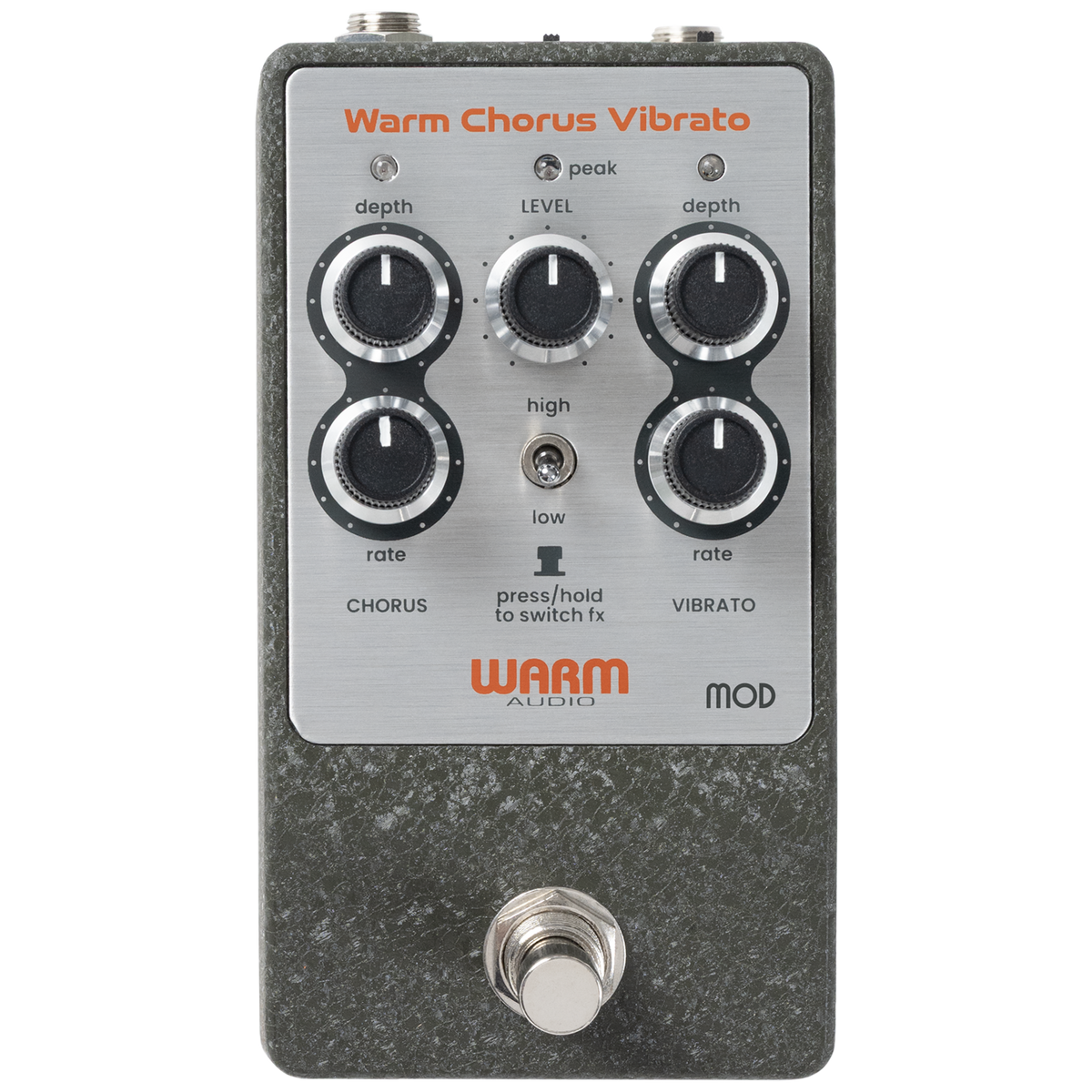 Front of Warm Audio WA-C1 Mod Series Chorus Vibrato Pedal.