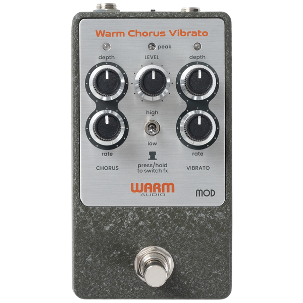 Front of Warm Audio WA-C1 Mod Series Chorus Vibrato Pedal.