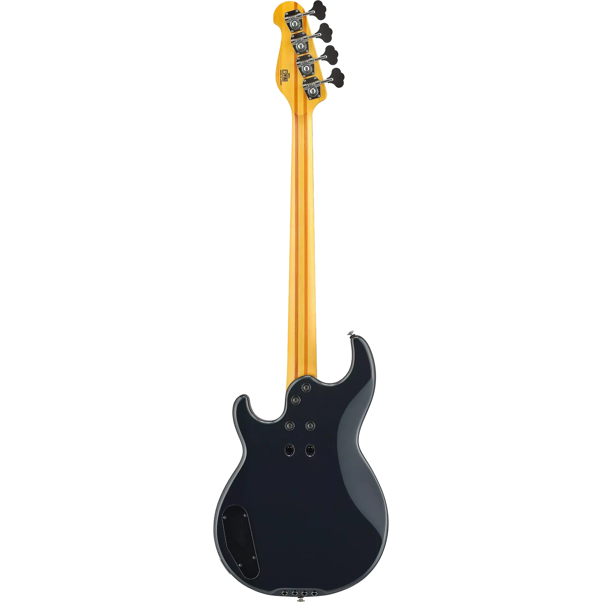 Back of Yamaha BBP34 Midnight Blue MIJ 4-String Bass.