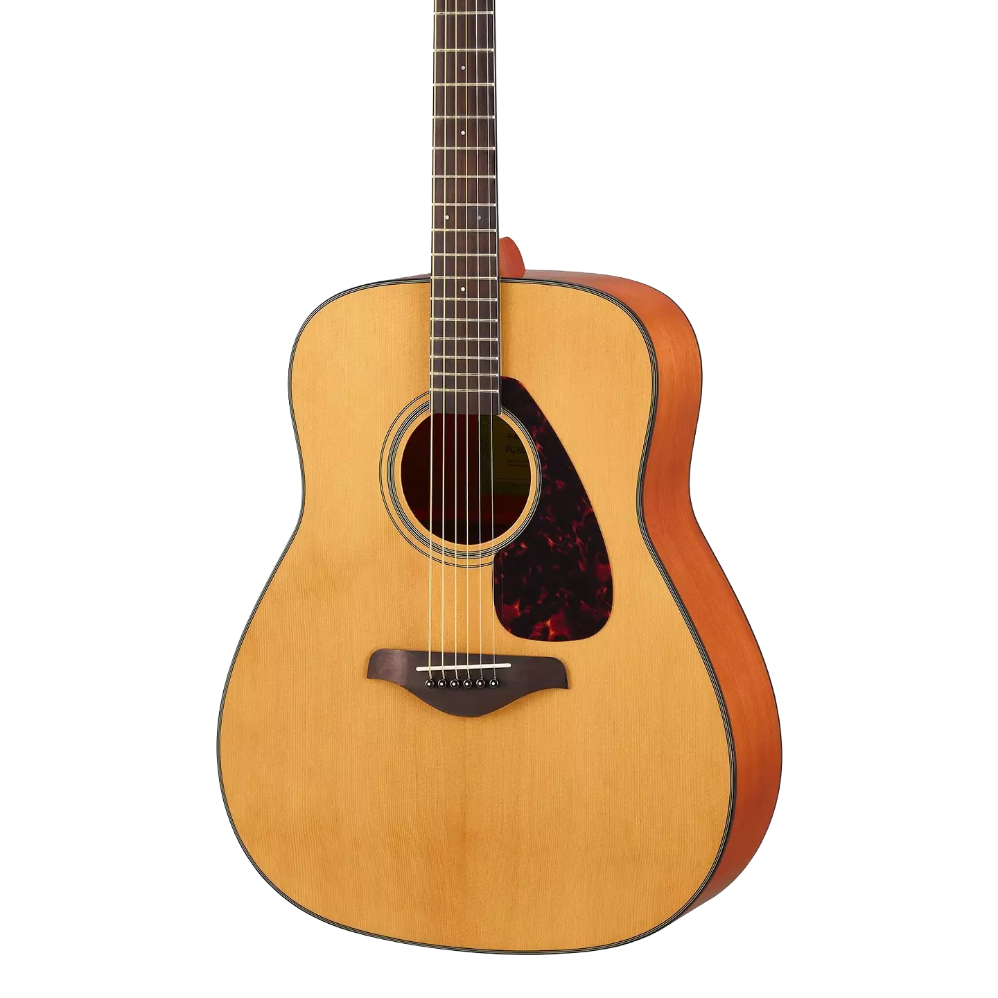 Front of Yamaha FG800J Natural.