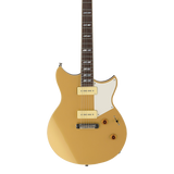 Front of Yamaha Revstar RS02CB Chris Buck Signature P90 Pickups Honey Gold.