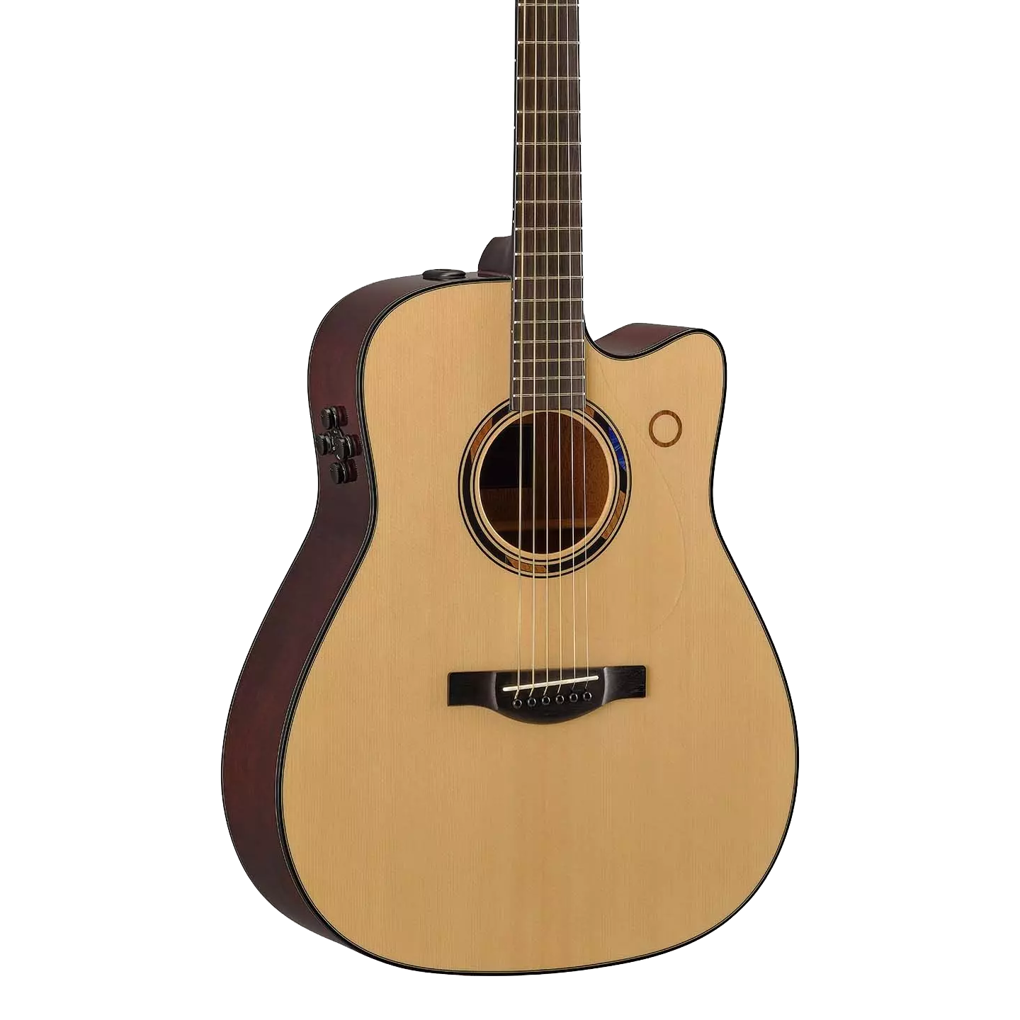 Front of Yamaha TAG3 C Natural TransAcoustic Dreadnought.