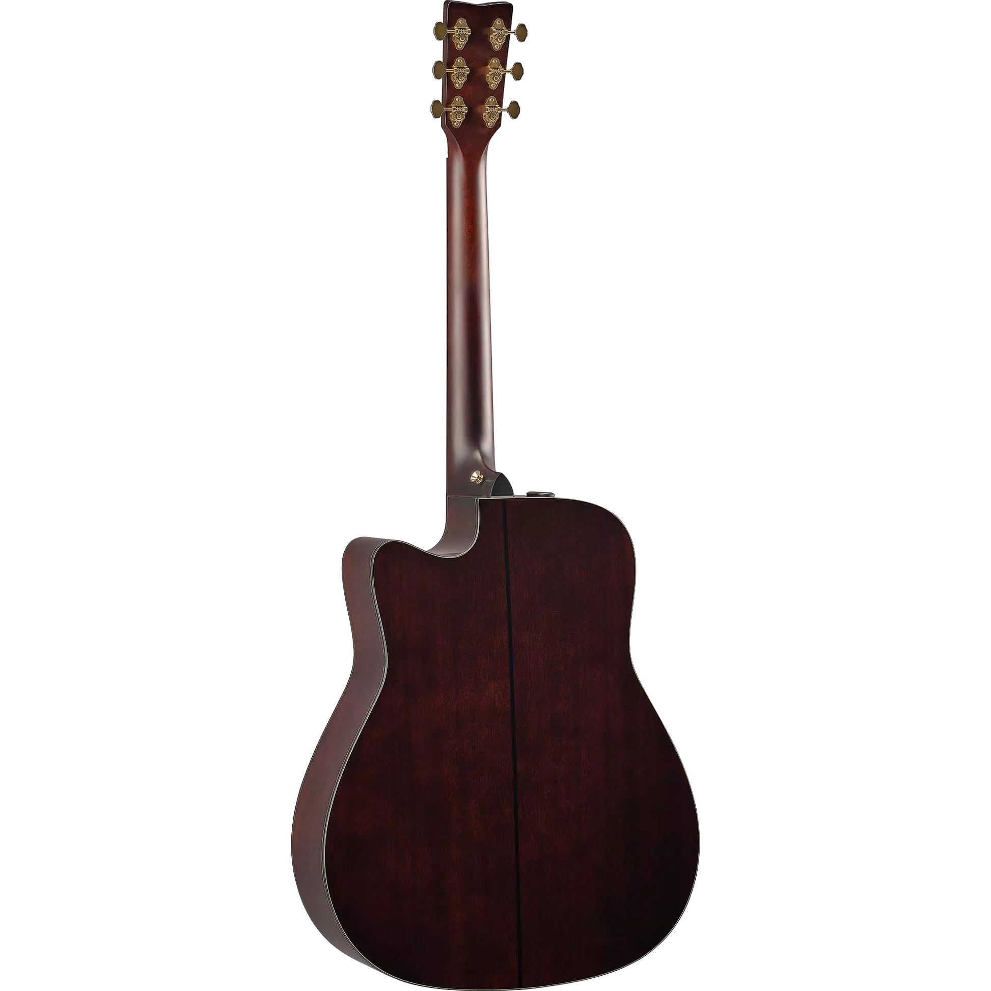 Back of Yamaha TAG3 C Natural TransAcoustic Dreadnought.