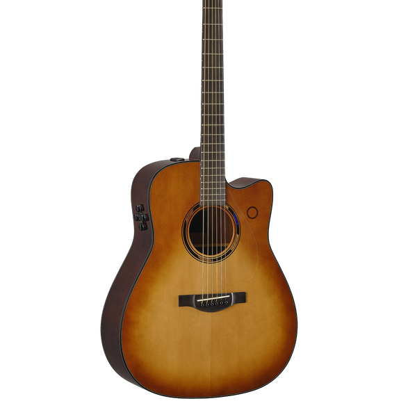 Front of Yamaha TAG3 C Sand Burst TransAcoustic Dreadnought.