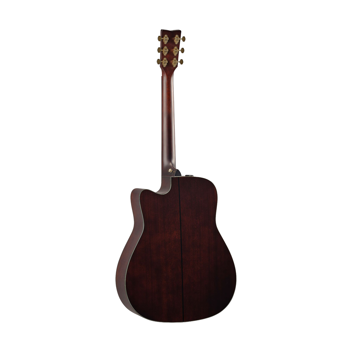 Back of Yamaha TAG3 C Sand Burst TransAcoustic Dreadnought.