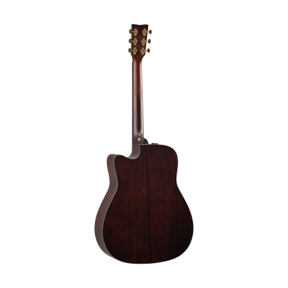 Back of Yamaha TAG3 C Sand Burst TransAcoustic Dreadnought.