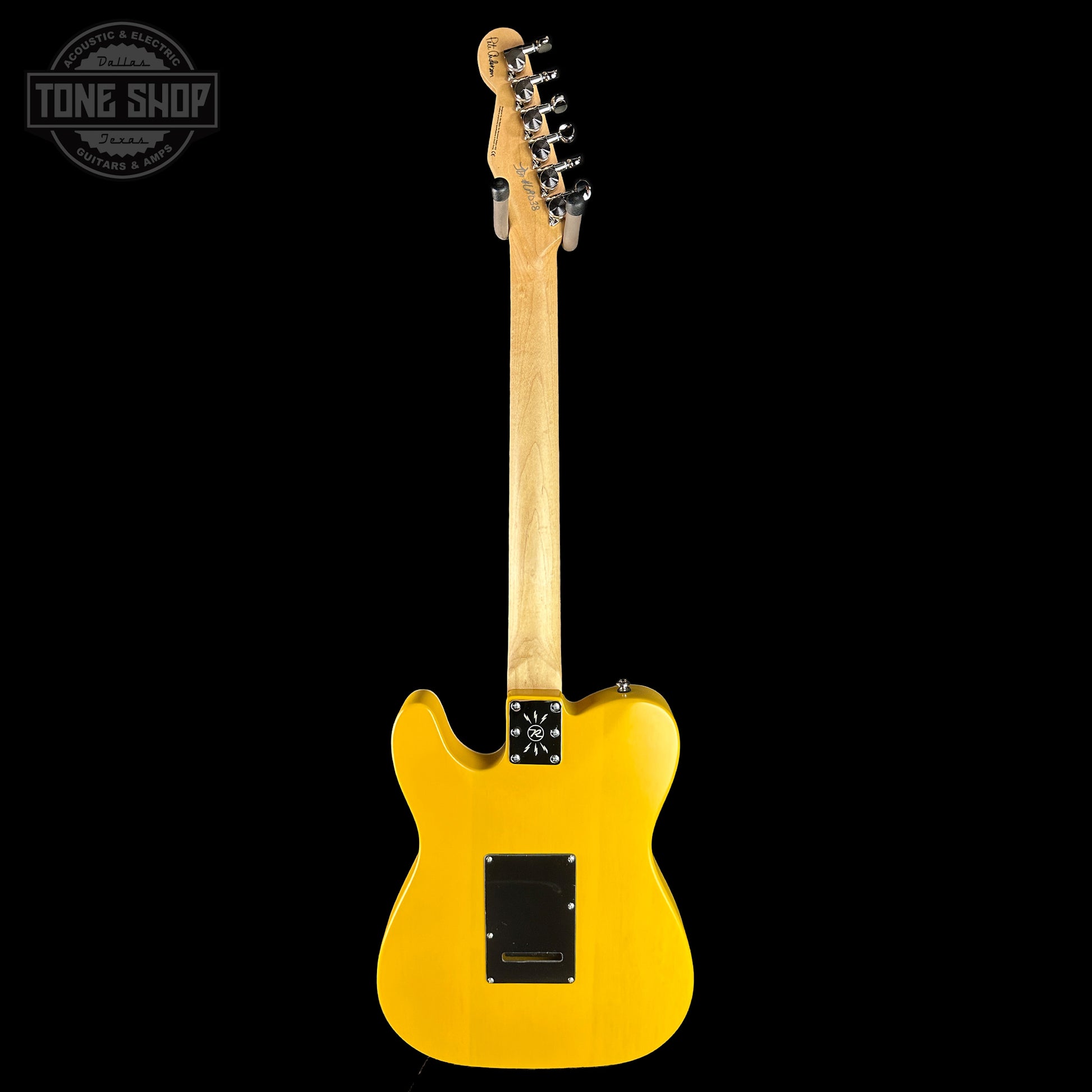 Back of Reverend Eastsider TW satin yellow
