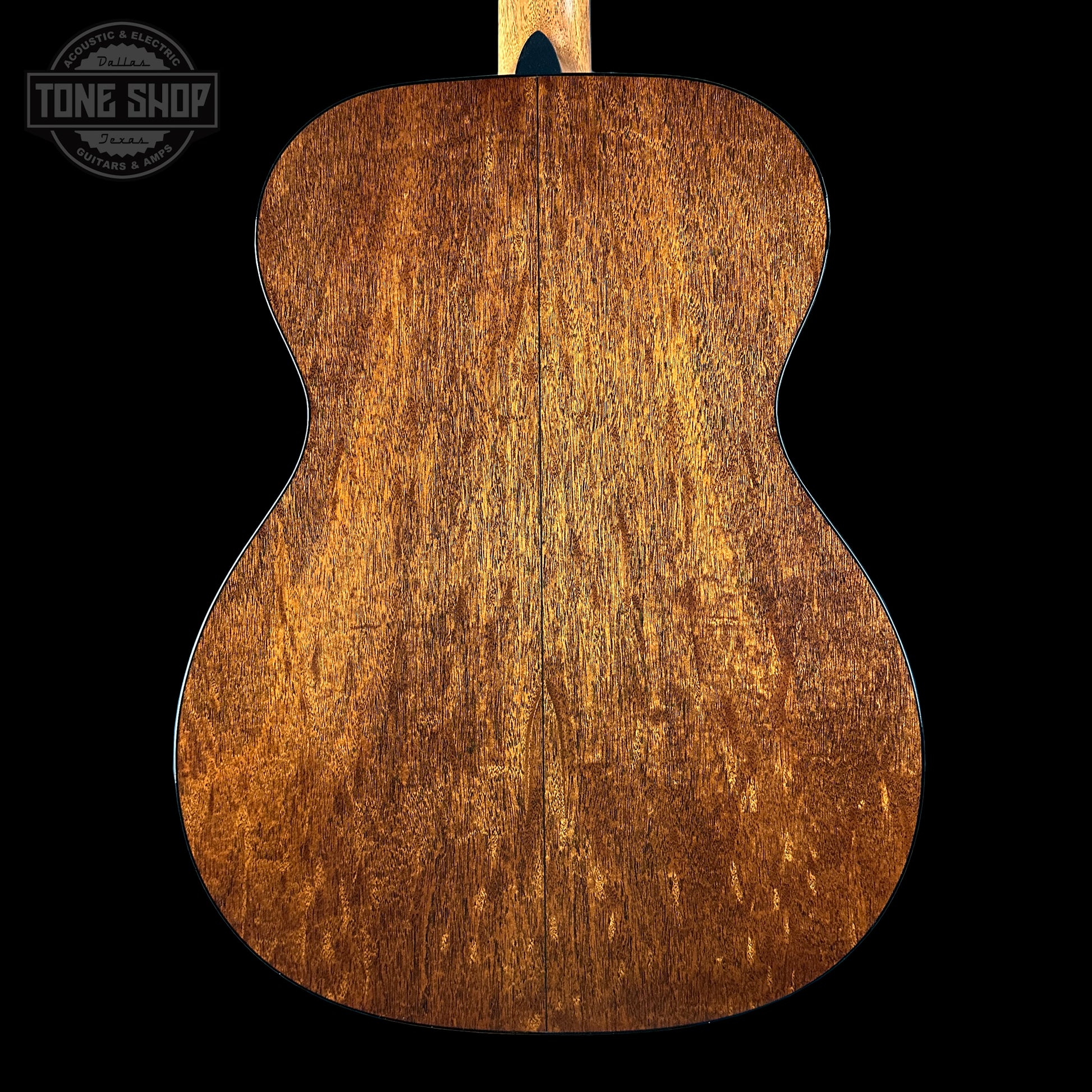 Back of Martin Custom Shop 000 14-Fret Jaguar Claw Mahogany.