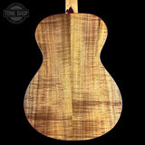 Back of Taylor 2025 Namm Custom #40 Grand Concert AA Koa.